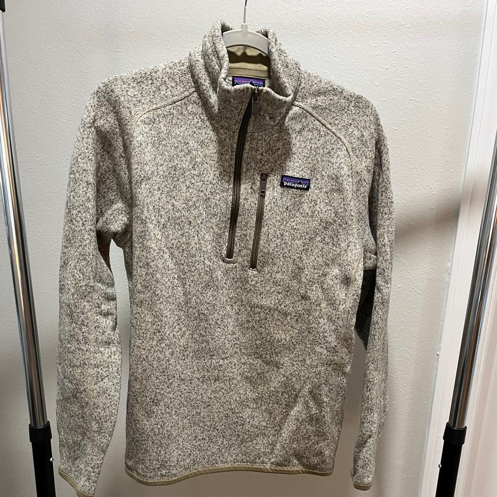 Patagonia Better Sweater 1/4-Zip Fleece Jacket Stonewash- Men's Small-Preowned